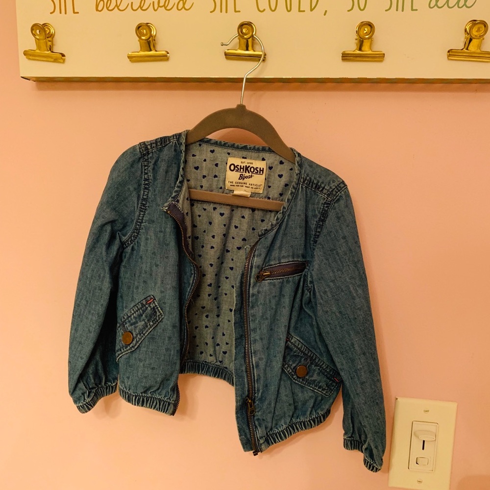 Denim bomber jacket